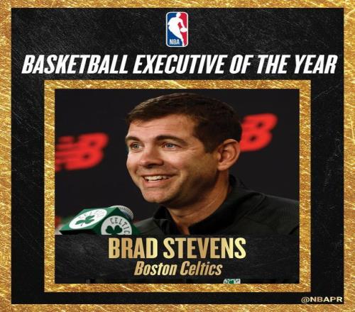NBA官方：凱爾特人籃球運(yùn)營總裁史蒂文斯當(dāng)選年度最佳高管