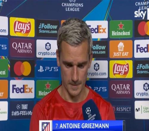 格列茲曼：這是我在馬競主場最后一場歐冠，我將永遠銘記于心