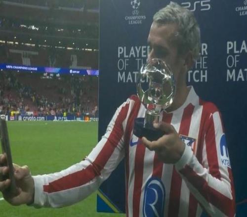 攻防俱佳，格列茲曼當(dāng)選馬競vs阿森納全場最佳球員