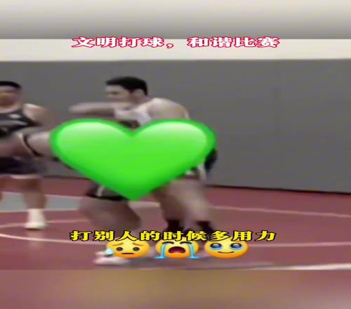 文明打球，和谐比赛，这种行为不可取