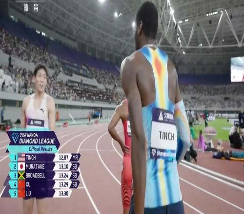 打破刘翔赛会纪录！美国选手科德尔廷奇110m栏跑出12秒87夺冠
