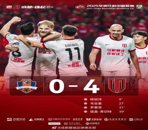 五连胜！成都蓉城40战胜梅州客家，达成连续10场不败！