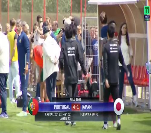 迷你罗替补上演首秀！U15葡萄牙41战胜日本U15，明日将战希腊
