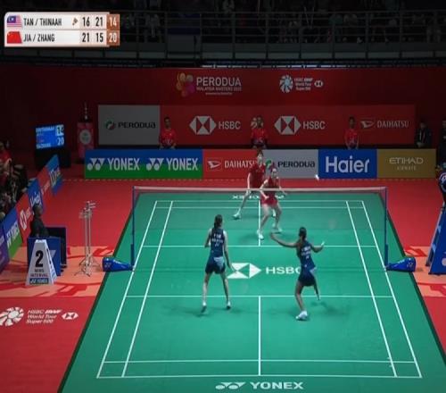 马来西亚羽毛球大师赛：贾一凡张殊贤晋级女双决赛，与圣坛争冠