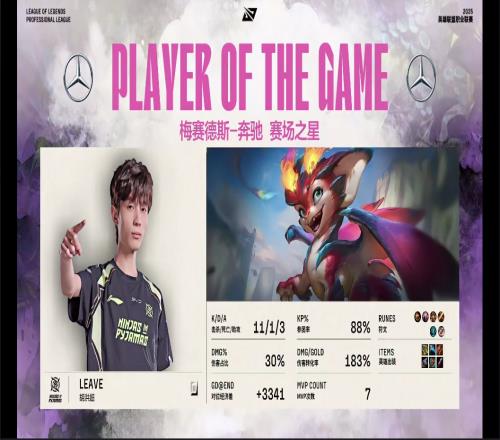 我在等被动你在等什么Leave小火龙完美表现斩获对局MVP！