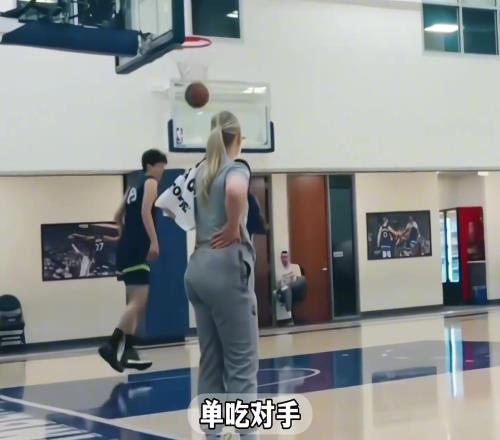 森林狼试训强硬表现惊艳全场！这次杨瀚森真要进NBA了