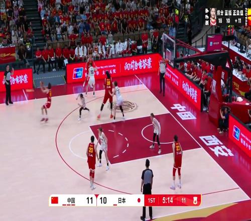 日本女篮只能仰天叹息让人绝望！张子宇14分钟13中9取18分