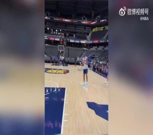 距离总冠军还差一场胜利！SGA来到印城球馆训练投篮备战G6！