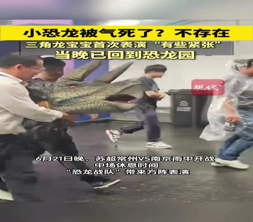 小恐龙被常州气死了不存在三角龙宝宝首次表演“有些紧张”