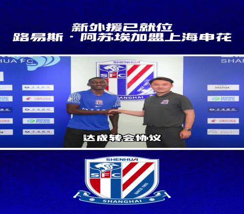新外援已就位路易斯阿苏埃加盟上海申花