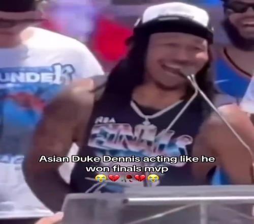 快乐的郑中基！杰林威廉姆斯总决赛只打14分钟却像拿了MVP