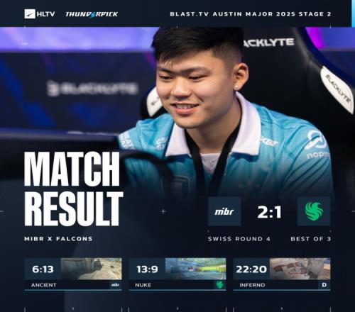 闹剧结束了！Niko关键局再拉胯Falcons三加时落败告别Major