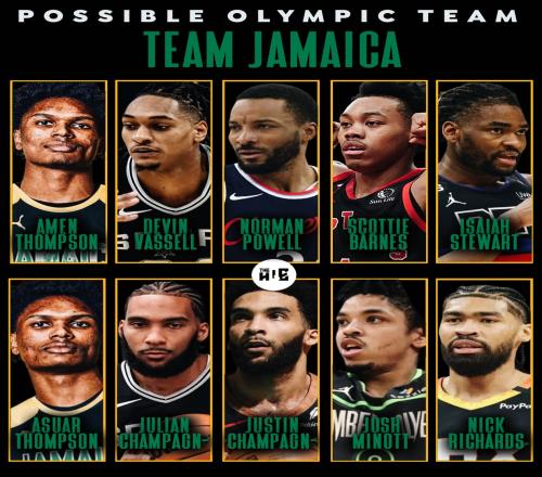 牙买加男篮全NBA阵容啥水平鲍科比&斯科巴领衔汤普森铁闸兄弟