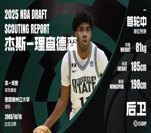扣篮王之子也进NBA杰斯理查德森：投篮无死角的小快灵双能卫