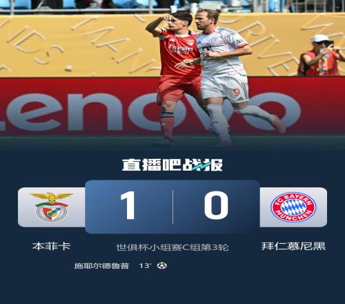 33287名球迷入场观看拜仁vs本菲卡，球场容量超过74000人