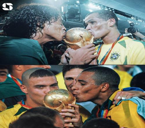 2002年的今天大罗世界杯决赛梅开二度，巴西达成五冠荣耀