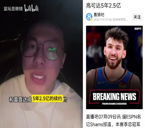 孔祥宇：雷霆相信切特的潜力，小球市夺冠之后就愿意给钱！