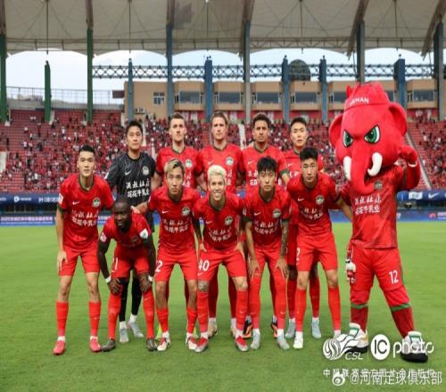 河南俱乐部酒祖杜康22山东泰山卡多索梅开二度