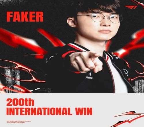 T1祝Faker国际大赛200胜：一直以来都是我们的历史最佳