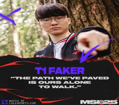 LOL官推分享Ruler与Faker：我们铺就的道路，唯有我们独行