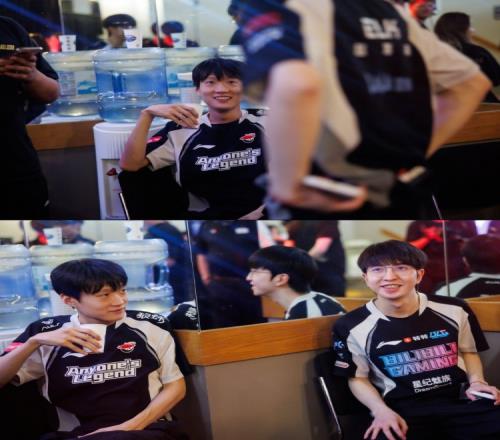 LoL官方分享Shanks和ElK照片：TeamWE后台重聚
