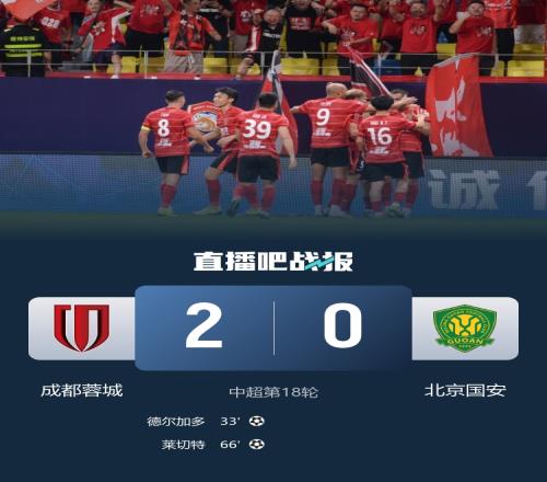 记者：蓉城在控制力上丝毫不落下风，国安中场组织欠缺创造力