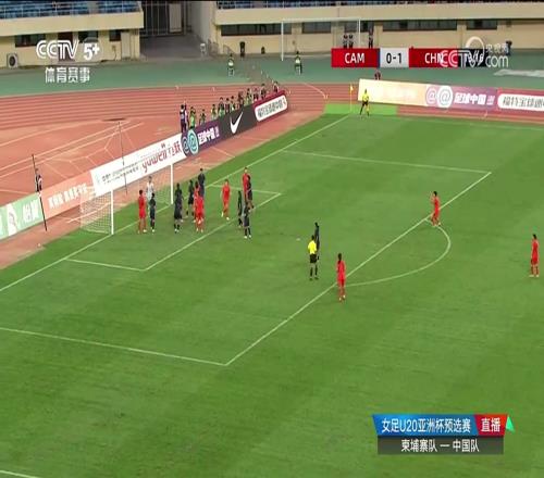 又是她！卢家玉头球梅开二度，U20女足20领先柬埔寨女足