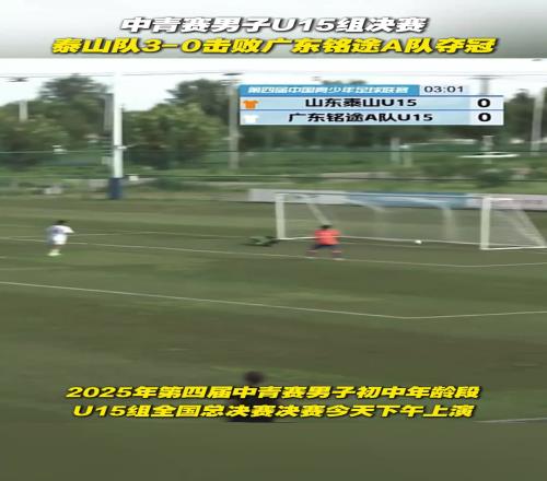 英雄出少年！中青赛男子U15决赛，泰山队30击败广东铭途A队夺冠