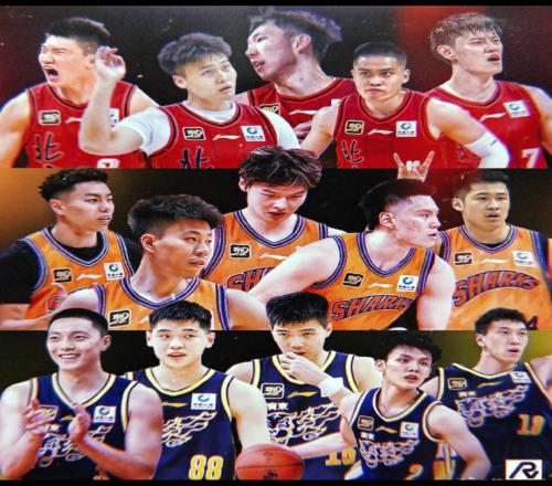 CBA变成北上广大乱斗三队的国内球员最强五人组，哪个看起来更有冠军相