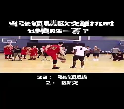 欧文1v1张镇麟，感觉德鲁大叔都没咋发力比赛就结束了