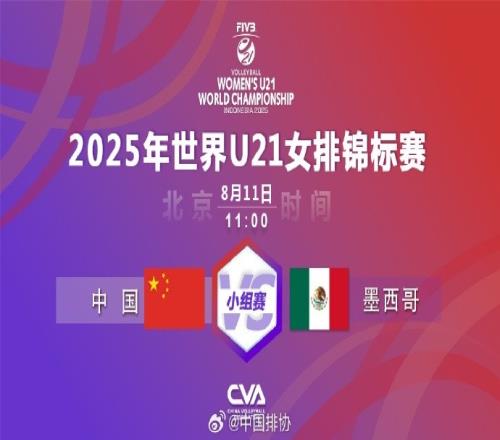 U21女排世锦赛：中国女排30墨西哥，取得4连胜&提前一轮晋级16强