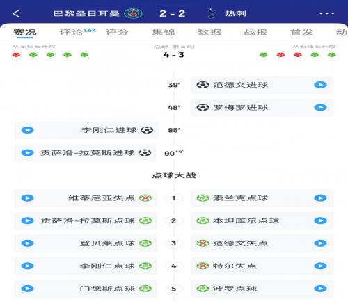 没冠军命热刺84分钟仍20领先&点球大战也领先，遭巴黎翻盘