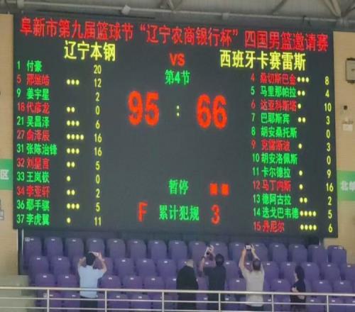 辽篮热身赛大胜西班牙卡塞雷斯：姜宇星首秀得到2分付豪20分