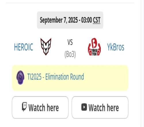 鏖战至天明！稍后YB将血战Heroic决出第4张八强门票