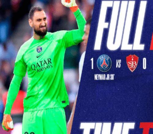 法甲梅西助攻内少+中柱多纳鲁马扑点巴黎10