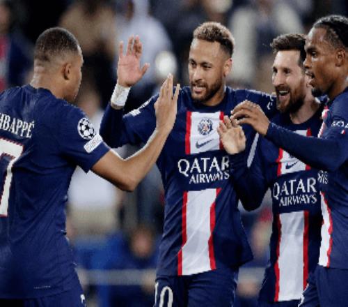 欧冠梅西姆皇2射2传内马尔建功巴黎72狂胜出线