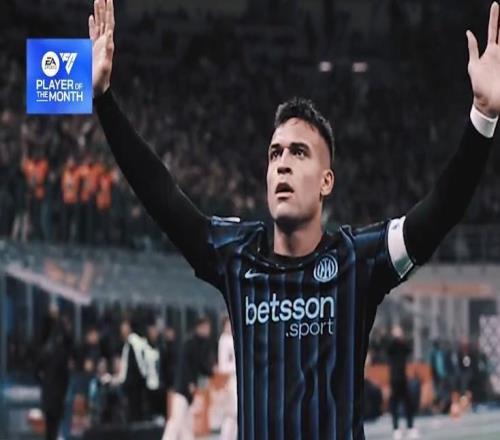 官方：国米队长劳塔罗当选意甲12月最佳球员