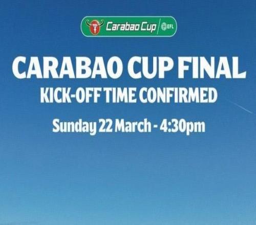英联杯官方公布决赛时间：北京时间3月22日2230
