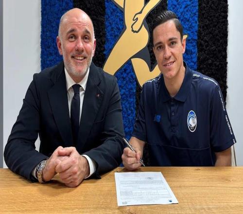 官方：亚特兰大签下马竞前锋拉斯帕多里据悉总价2300万欧