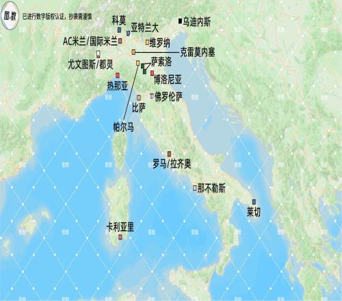 意甲版图：20支球队的地理分布与北强南弱的空间结构