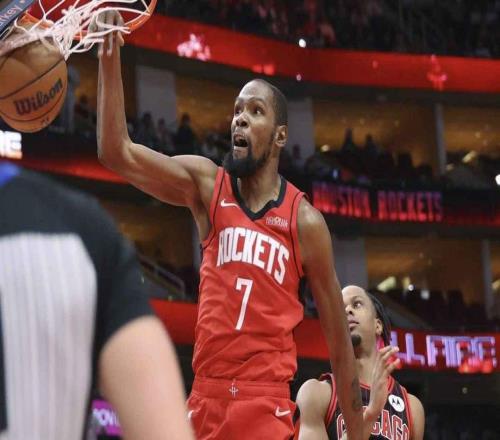 霸气，火箭队杜兰特将自己的扣篮比作“TushPush”