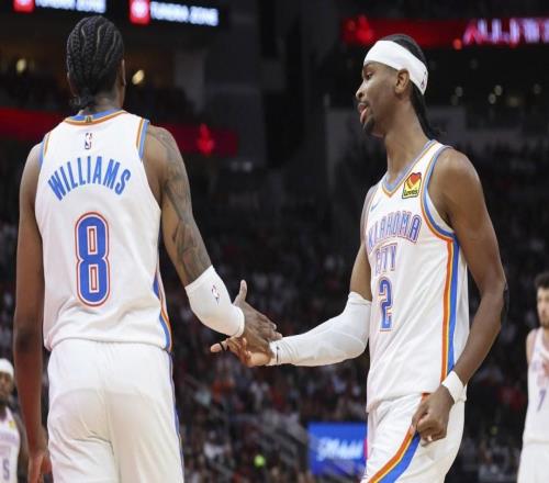 雷霆战胜火箭后，主帅盛赞亚历山大和杰伦威廉姆斯的进攻表现