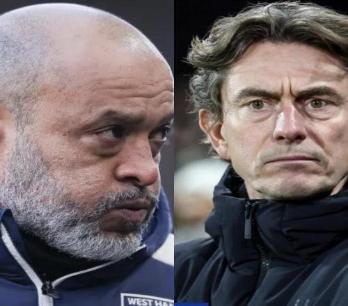 努诺、弗兰克位列英超下课赔率榜前二，周六两人直接交锋