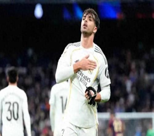 皇马小将的硬汉精神：鼻梁骨折仍戴面具出战，头球破门锁定胜局