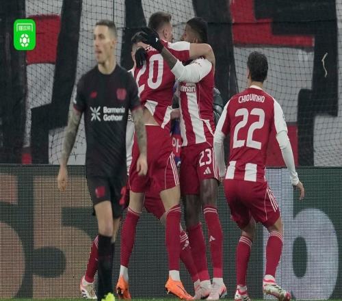 勒沃库森02客负奥林匹亚科斯，塔雷米、科斯蒂尼亚建功