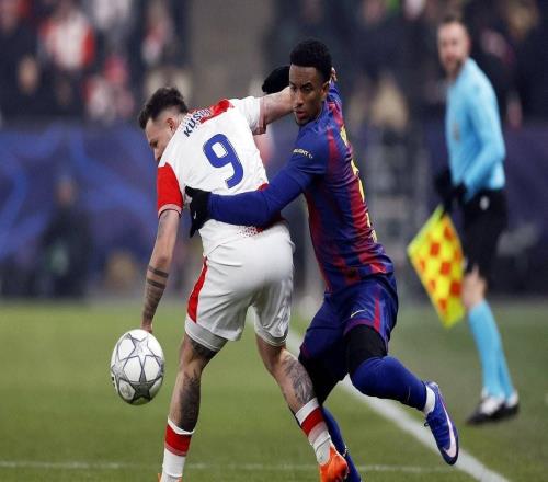 布拉格斯拉维亚对阵巴萨半场2球，与前6轮欧冠进球数持平