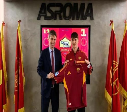 官方：罗马租借热那亚19岁边锋文图里诺，含买断选择权