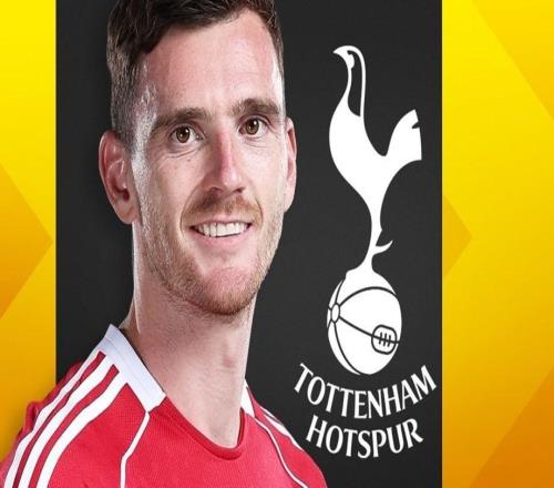 天空：利物浦正在与热刺谈罗伯逊转会，转会费约为500万镑