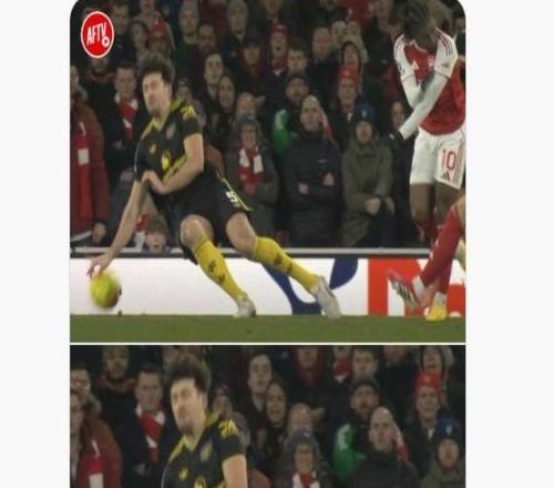 邮报：马奎尔支撑手手球不犯规，当地阿森纳球迷不满判罚