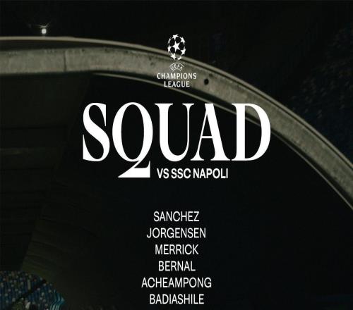 切尔西对阵那不勒斯大名单：帕尔默回归，埃斯特旺在列